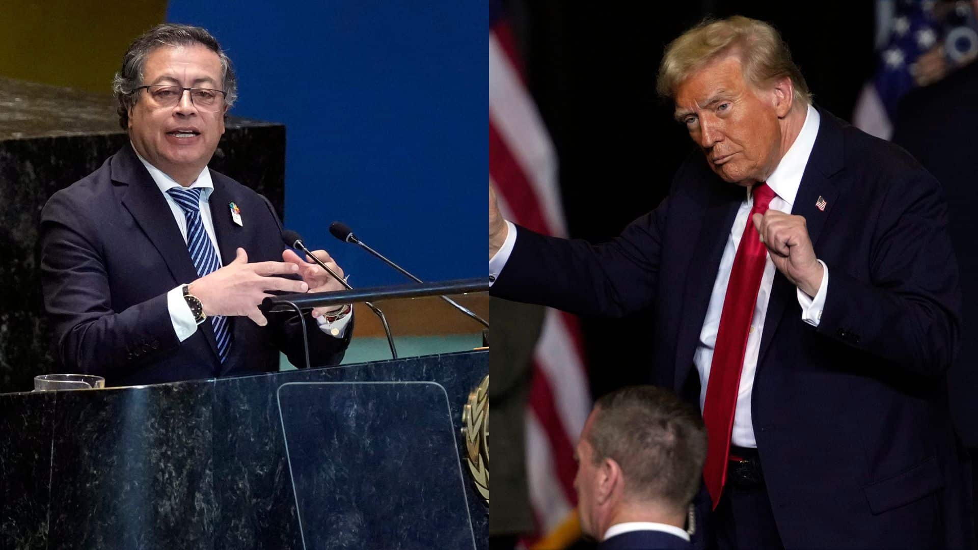 Gustavo Petro y Donald Trump