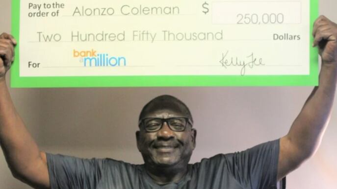Alonzo Coleman ganó la lotería y asegura que se soñó los números