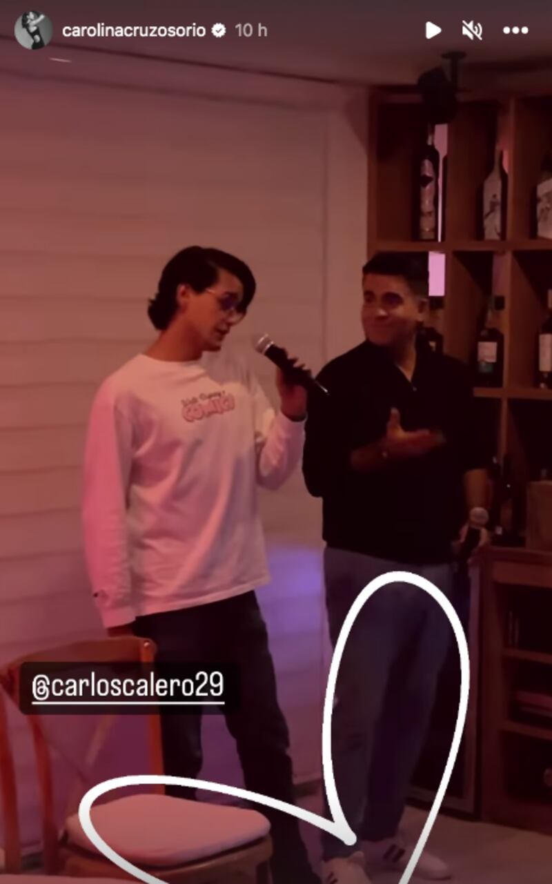 hijoa de carlos calero pantallazo tomado de instagram