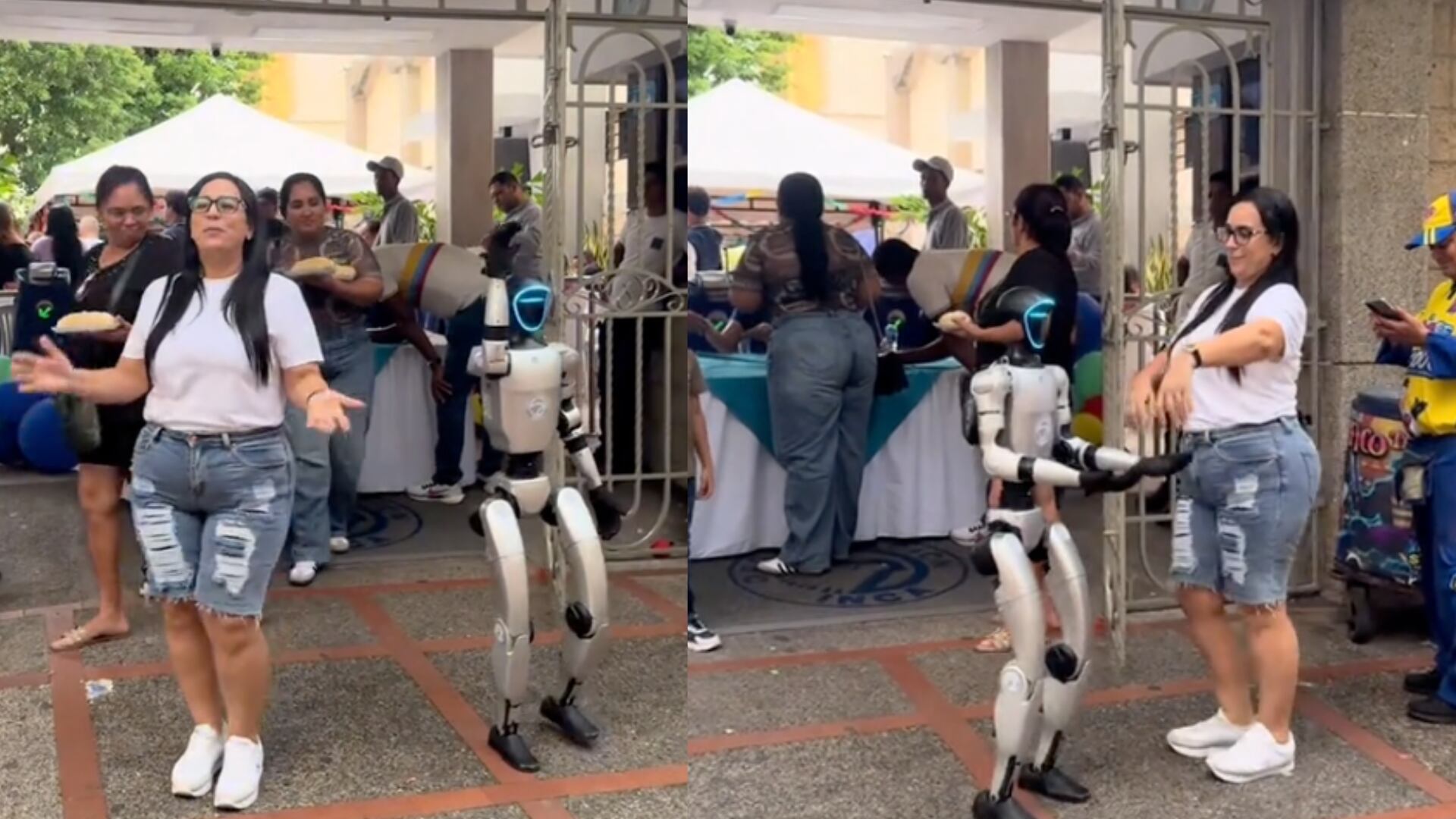 Robot bailando en Barranquilla