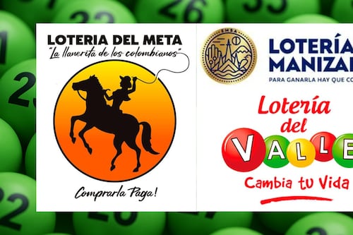 Loterías de Meta, Manizales y Valle: Resultados de los sorteos realizados el miércoles 13 de mayo del 2026