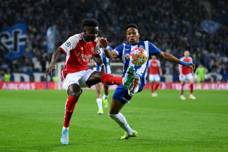 Arsenal vs Porto: UEFA Champions League 2023/24