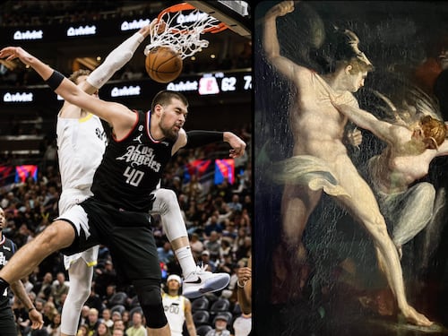 Cuenta de redes sociales empareja escenas deportivas con obras de arte