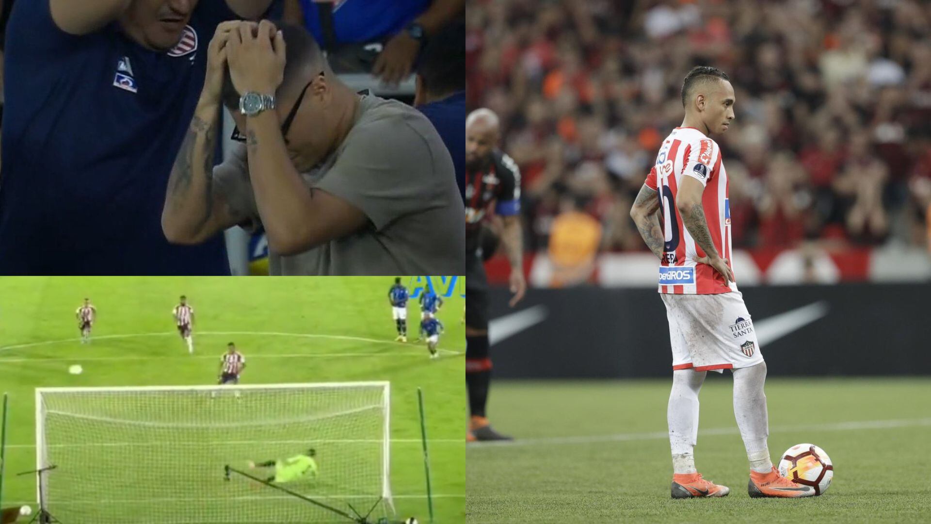 Luis Sandoval desperdició el penalti que le pudo dar el triunfo al Junior frente al Chicó.