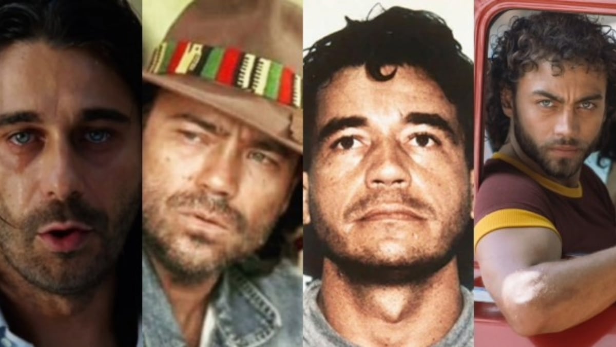 Fotos de actores que han interpretado al exnarco Carlos Lehder en series y películas.
