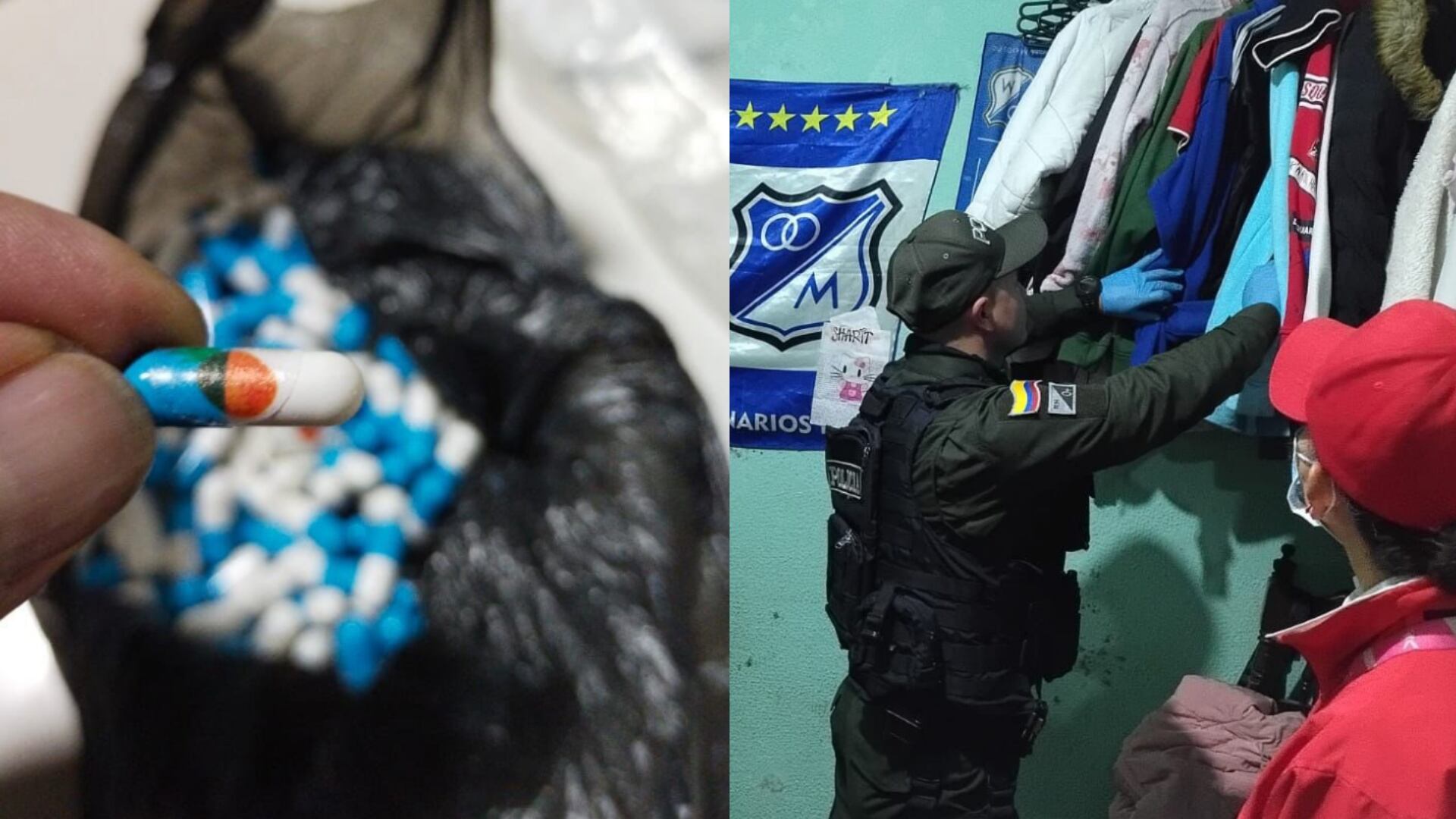 Realizan operativo en pagadiario de la localidad de Santa Fe, incautando dosis de bazuco y capturando a tres personas.