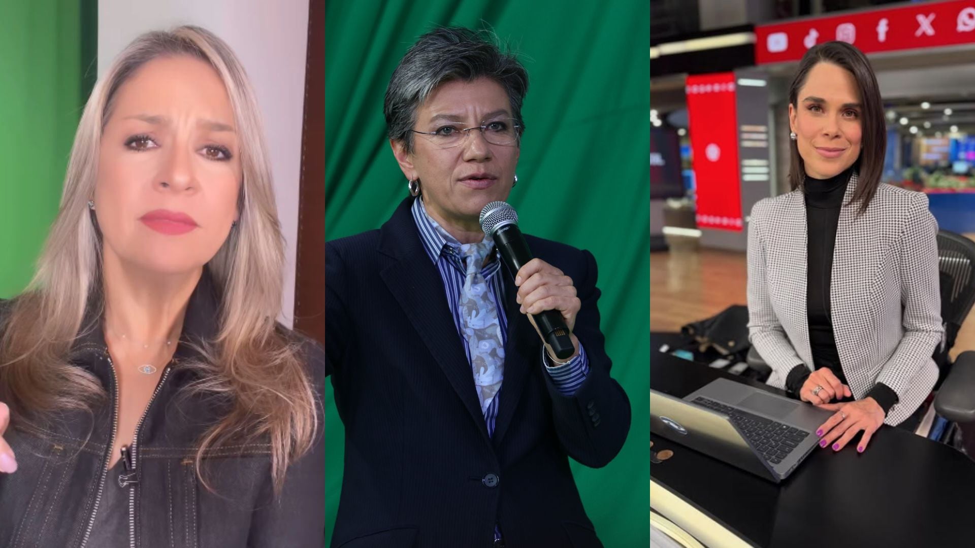 Vicky Dávila, Claudia López y Andreína Solórzano
