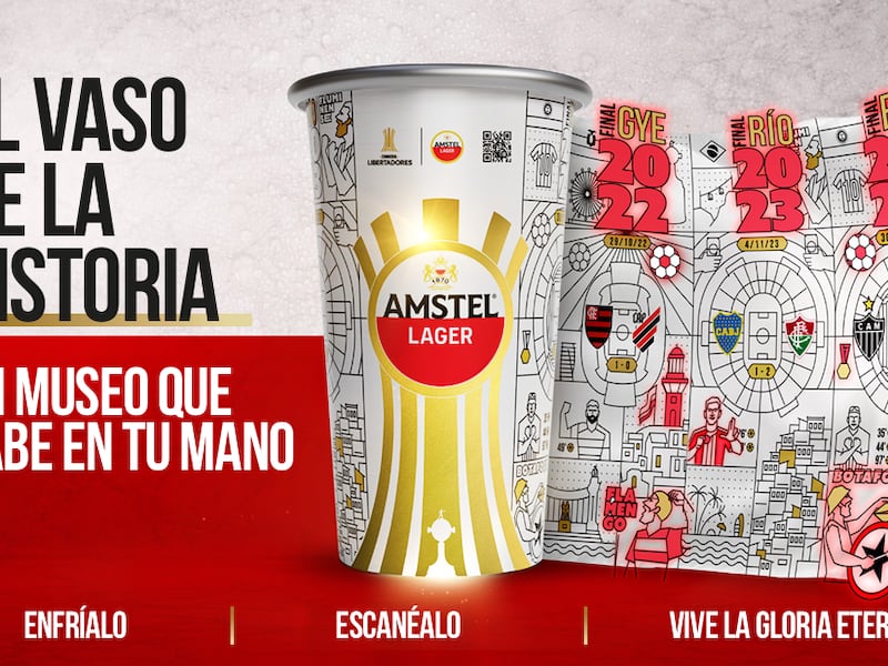 Amstel lanza en Ecuador el ‘Vaso de la Historia’ de la Libertadores