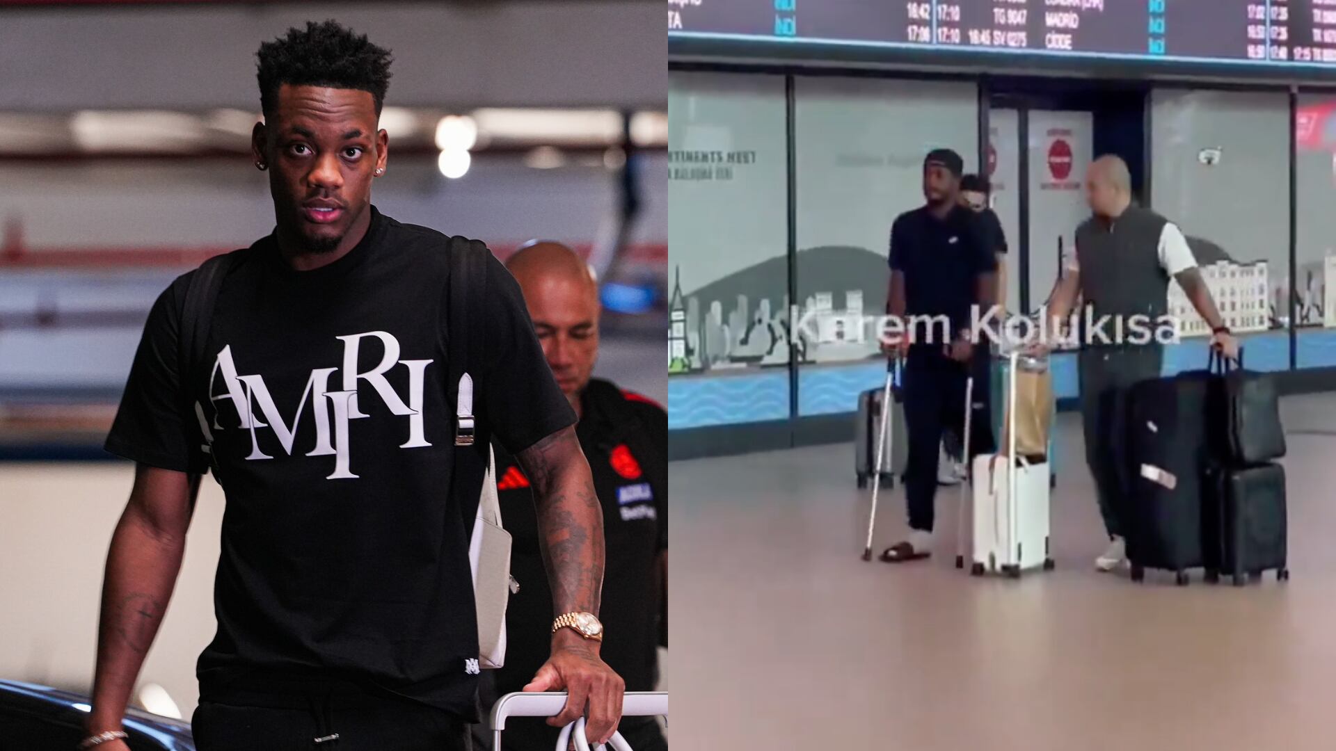 Jhon Jader Durán - Fotos: Redes sociales del jugador y de Karem Kolukisa, tomadas el 17 de septiembre del 2025