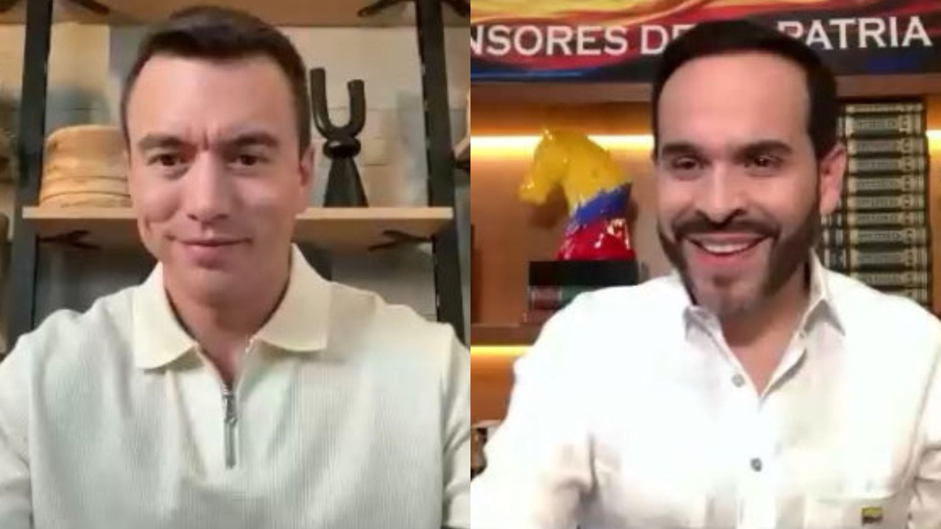 Daniel Noboa y Abelardo de la Espriella