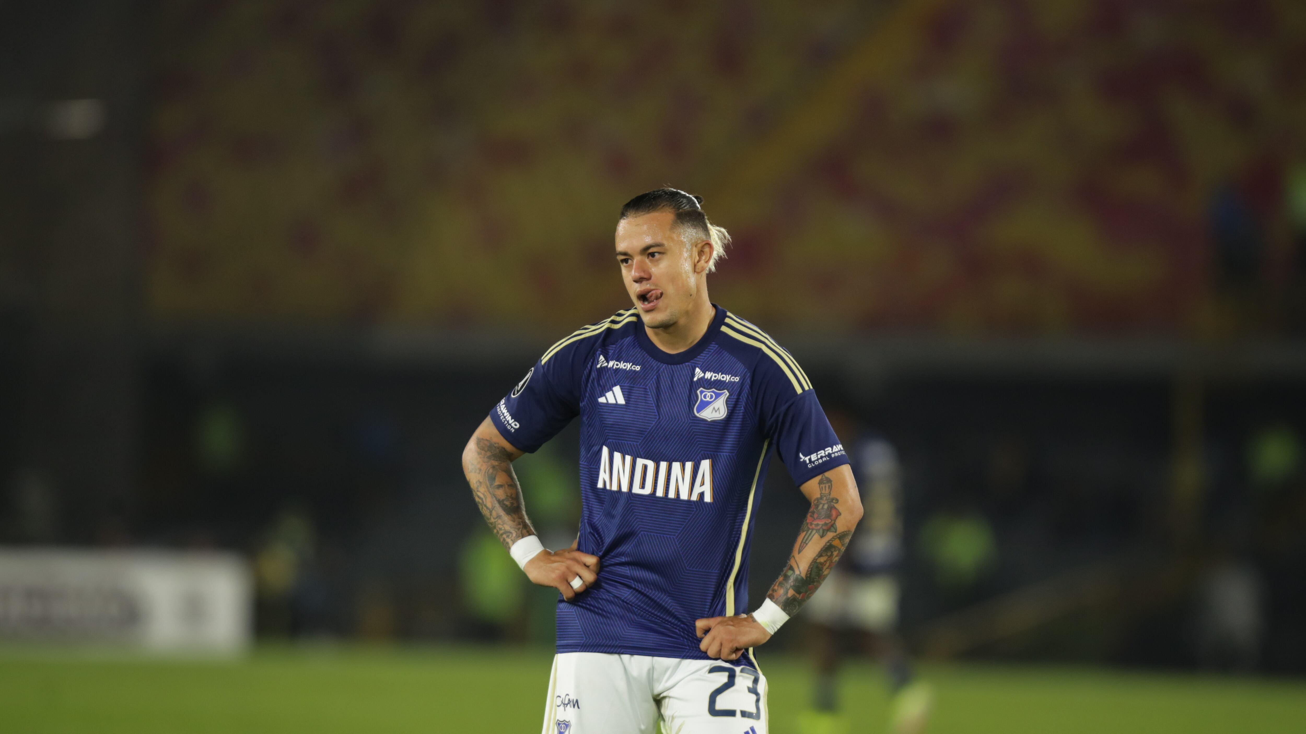 Millonarios VS Flamengo por la fecha 1 de la fase de grupos de la Copa Conmebol Libertadores en el Estadio El Campín de Bogotá