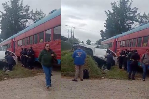 El Tren de la Sabana se llevó por delante una camioneta: el conductor resultó lesionado