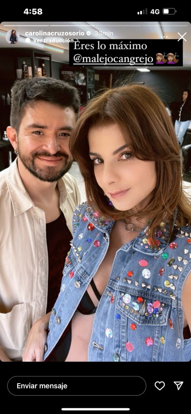 Carolina Cruz compartió el gran cambio de look que se hizo para cerrar enero