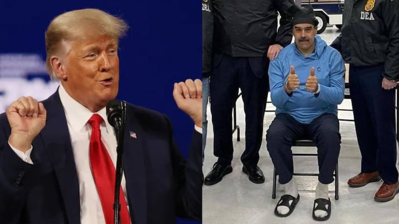 Trump y Nicolás Maduro