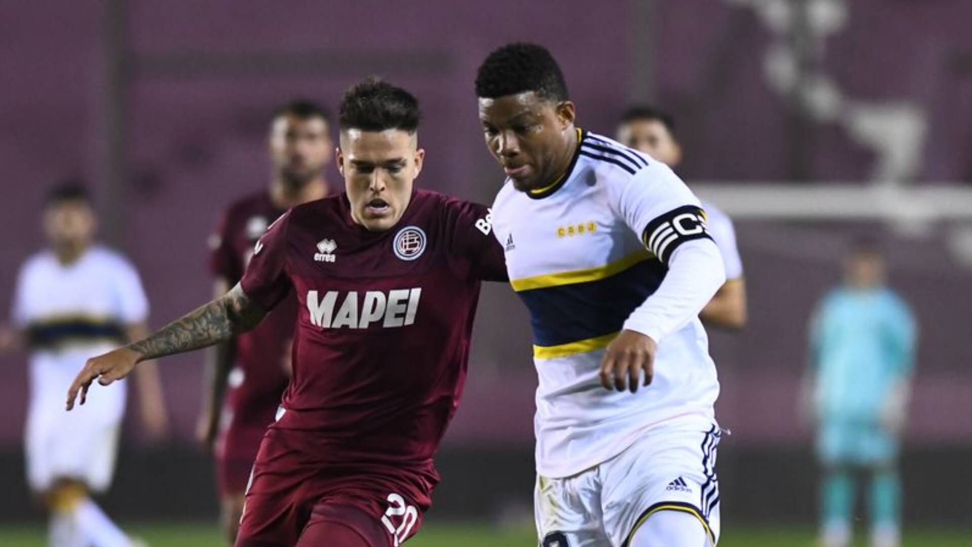 Asistencia de Frank Fabra en Lanús vs. Boca Juniors