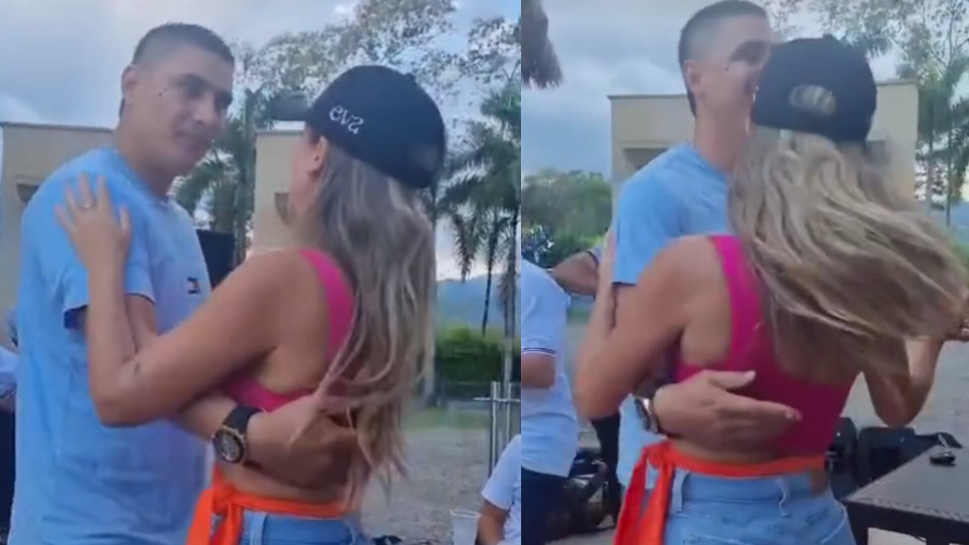 El ‘compañerito de la SIJIN’ apareció con otra ‘Sara’, azotando baldosa