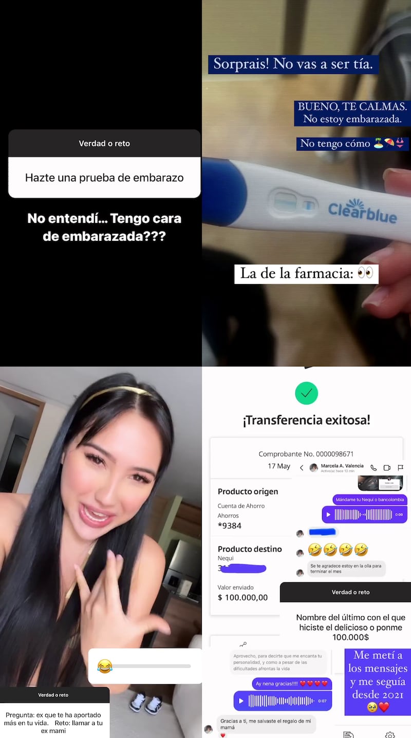 Aida Victoria Merlano se hizo una prueba de embarazo y publicó el resultado