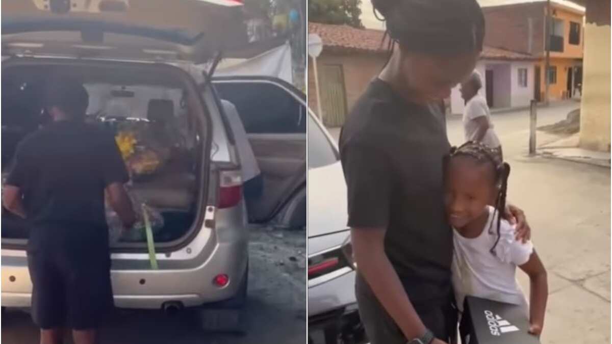 Linda Caicedo regaló hermosos regalos de navidad a la gente de su pueblo