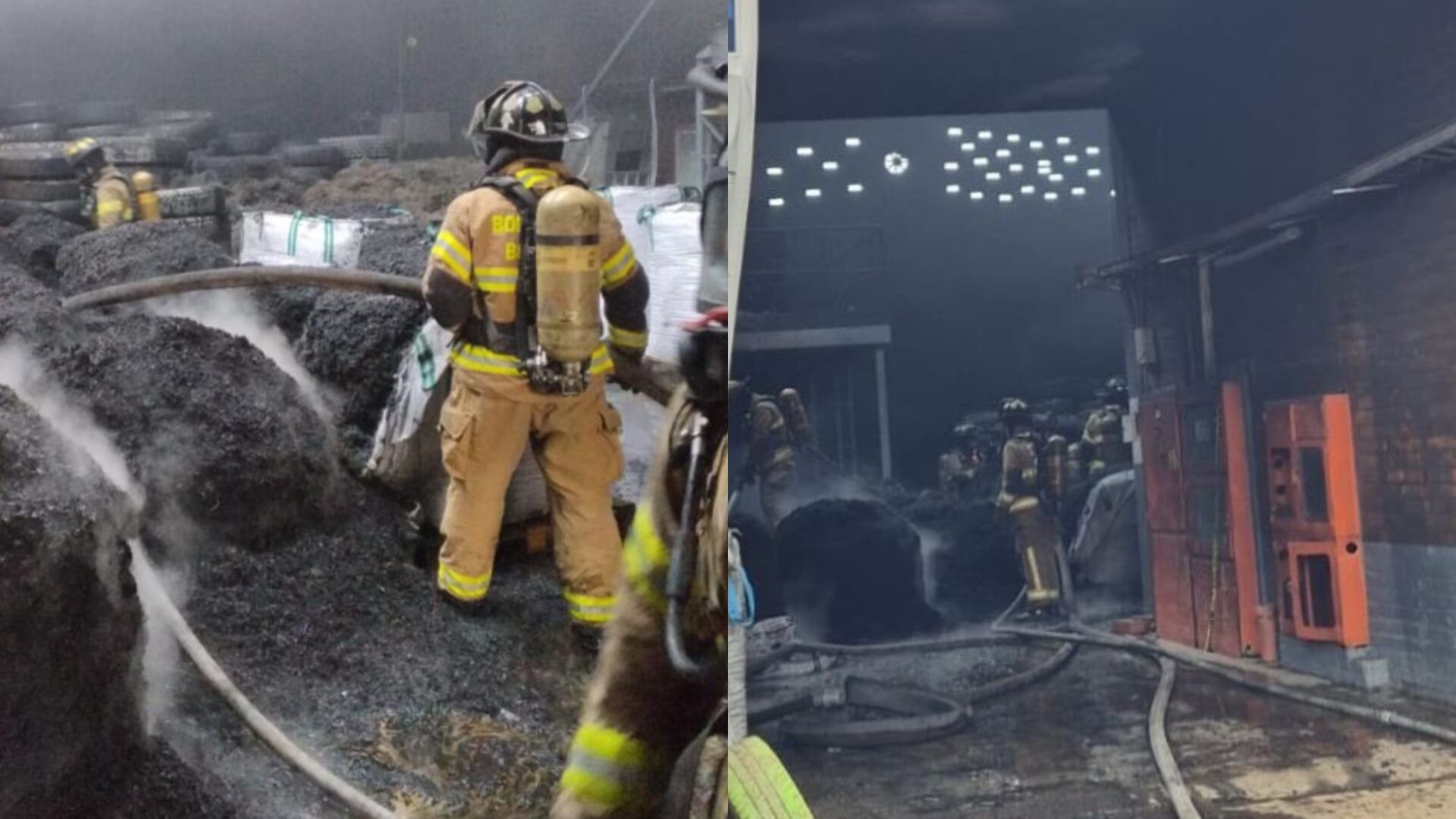 Incendio en bodega de Fontibón.