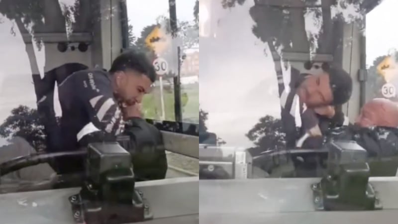 Violencia en el alimentador: Joven agrede a conductor de TransMilenio y el desenlace se vuelve viral