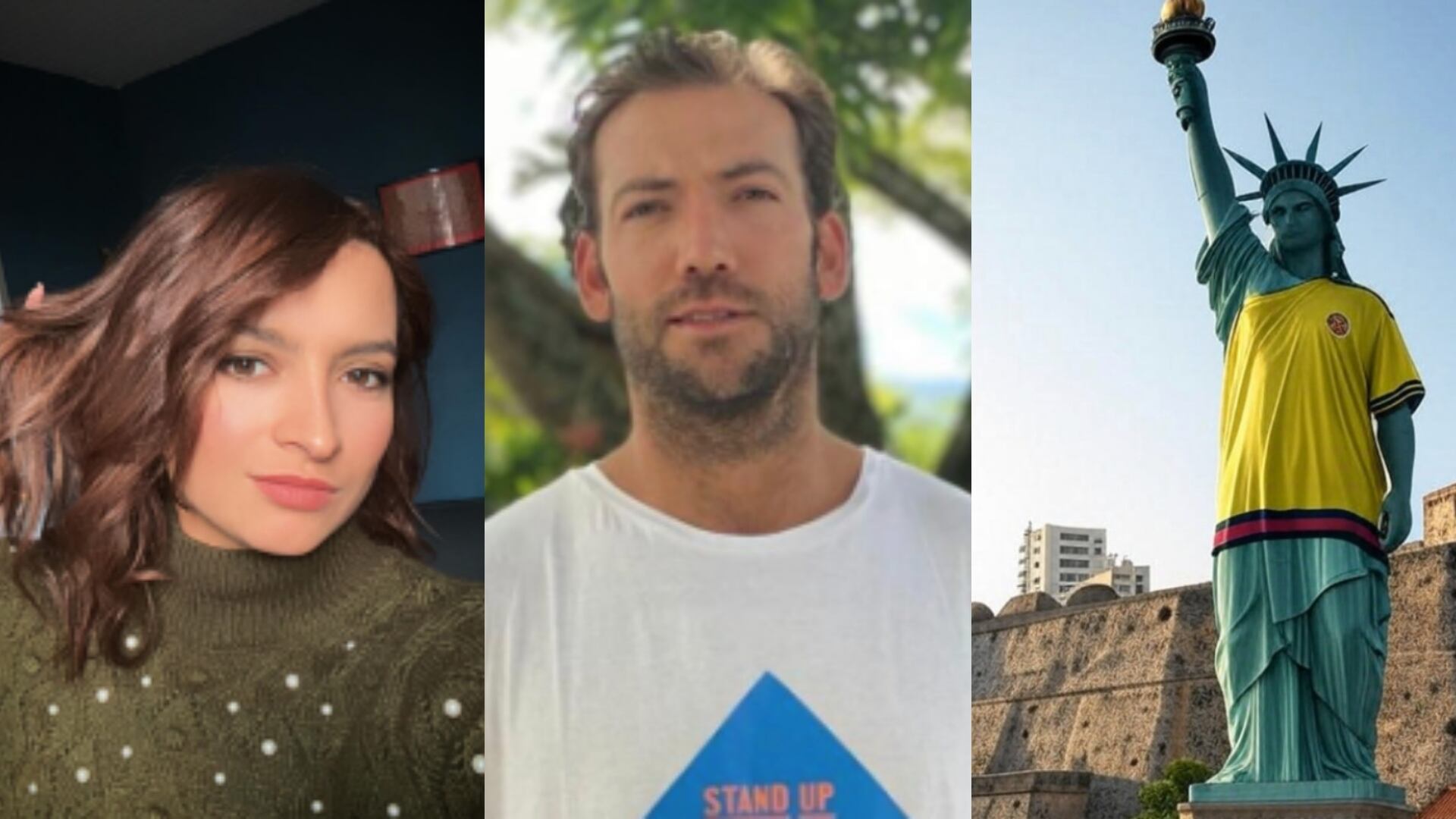 Andrea Petro, hija del presidente Gustavo Petro y Martín Santos, hijo del expresidente Juan Manuel Santos.