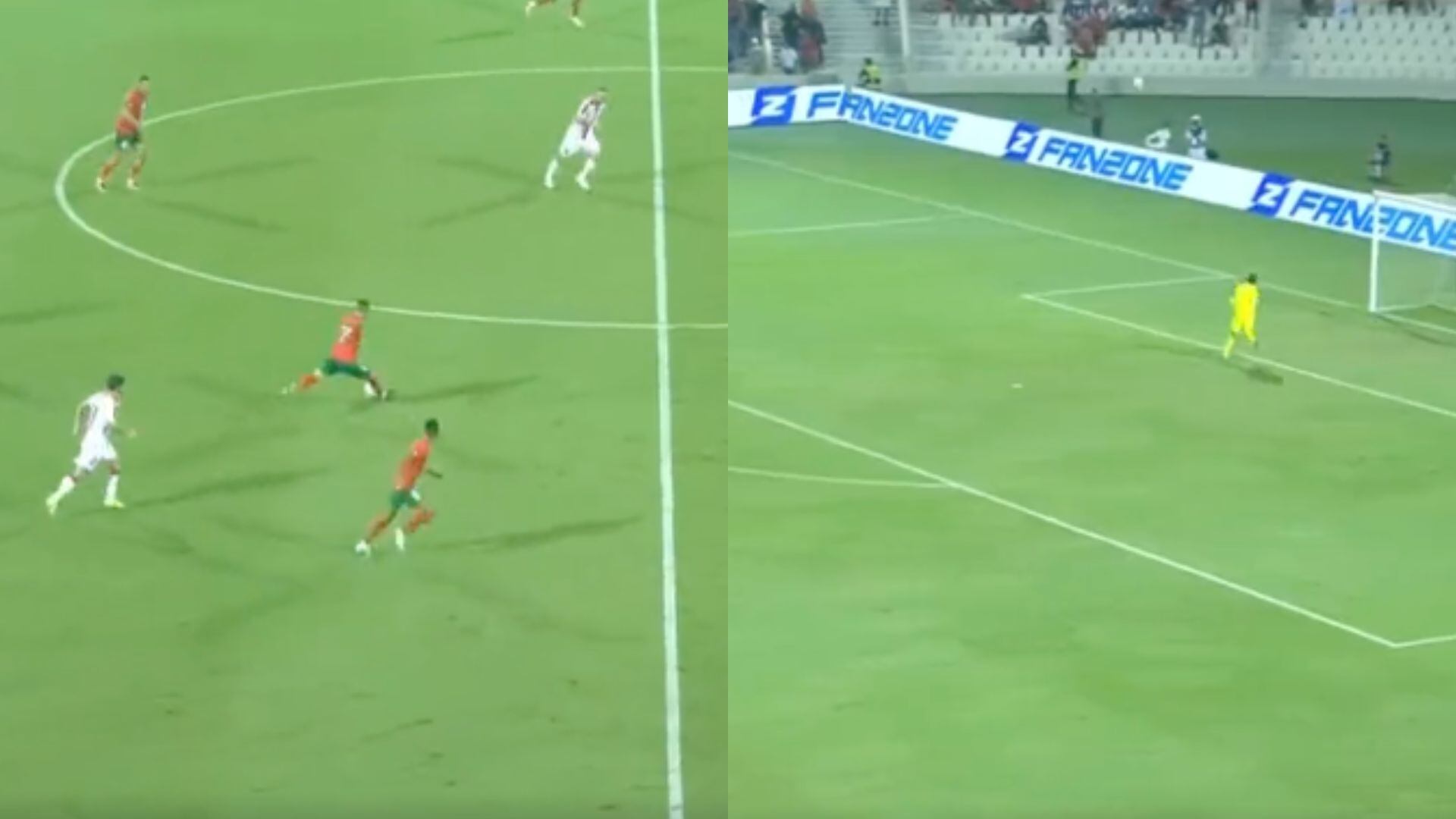 Hakim Ziyech marcó el golazo de la jornada en el amistoso Marruecos-Georgia.