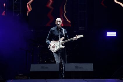 Ilegales, de España, durante su presentación en Rock al Parque 2022 en Bogotá.