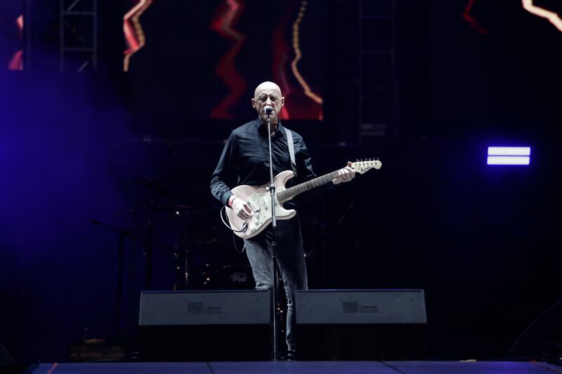 Ilegales, de España, durante su presentación en Rock al Parque 2022 en Bogotá.