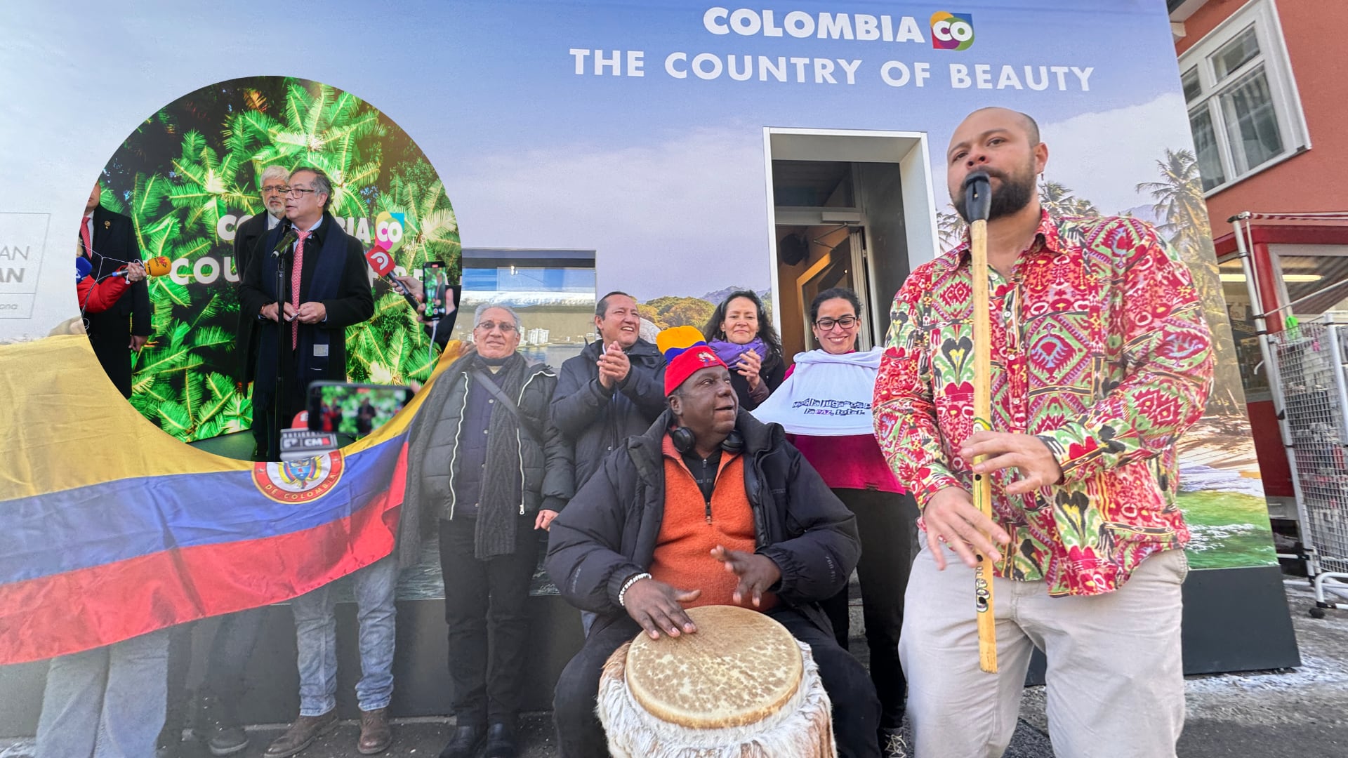 Presidente Petro inauguró la 'Casa Colombia' en Suiza