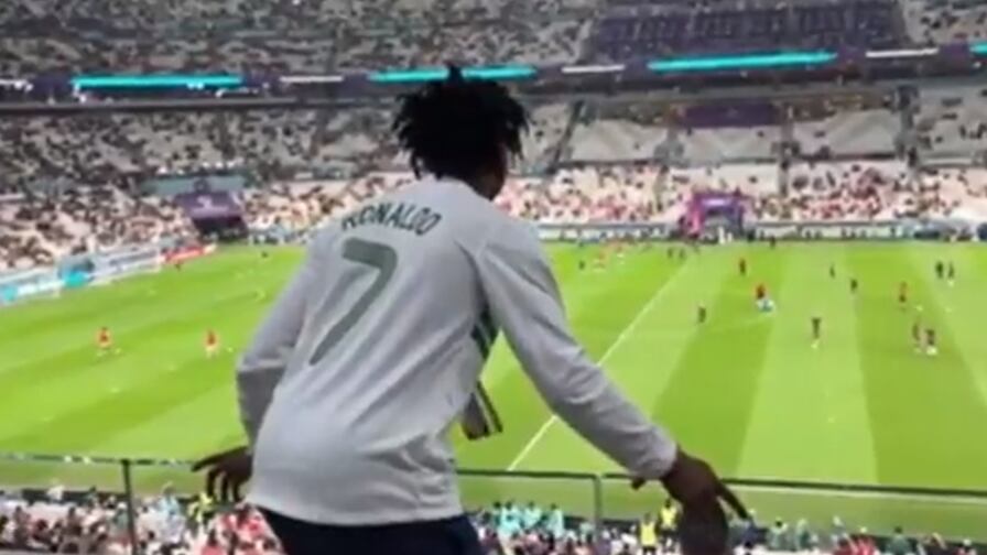 Hincha enloquecido por la suplencia de Cristiano Ronaldo
