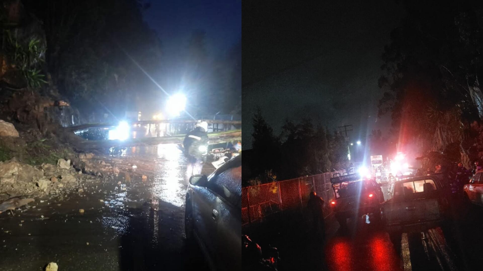 Cierre en la vía Bogotá - Mesitas.