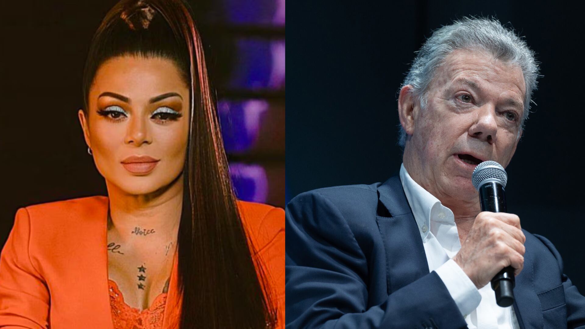 Marbelle y Juan Manuel Santos