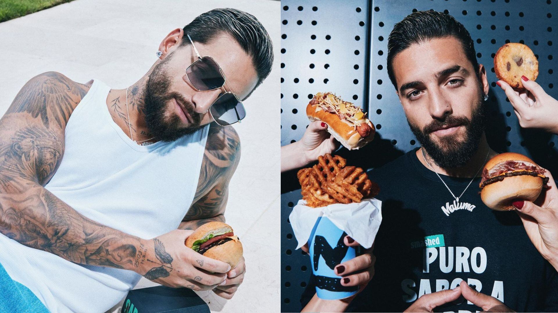 Hamburguesas y perros calientes Maluma