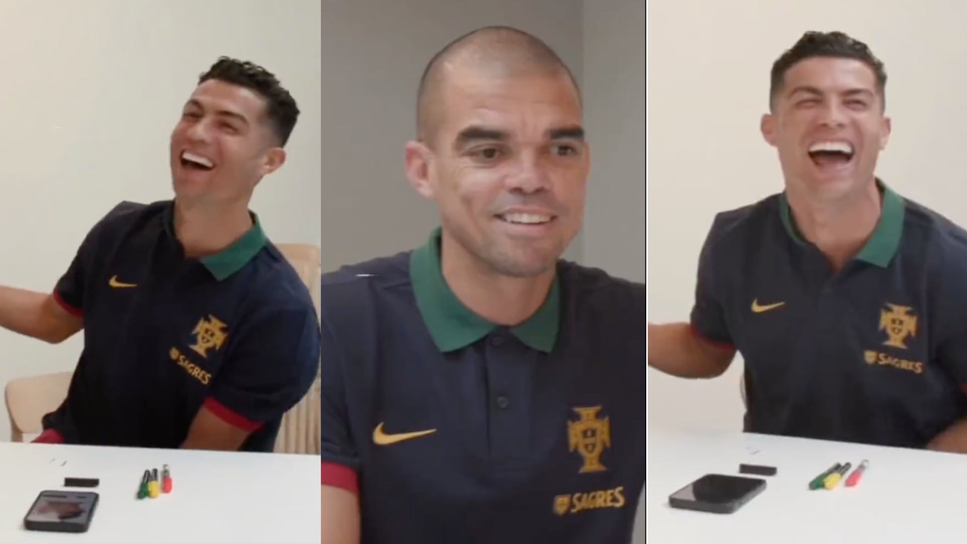 Cristiano Ronaldo dibujó a Pepe