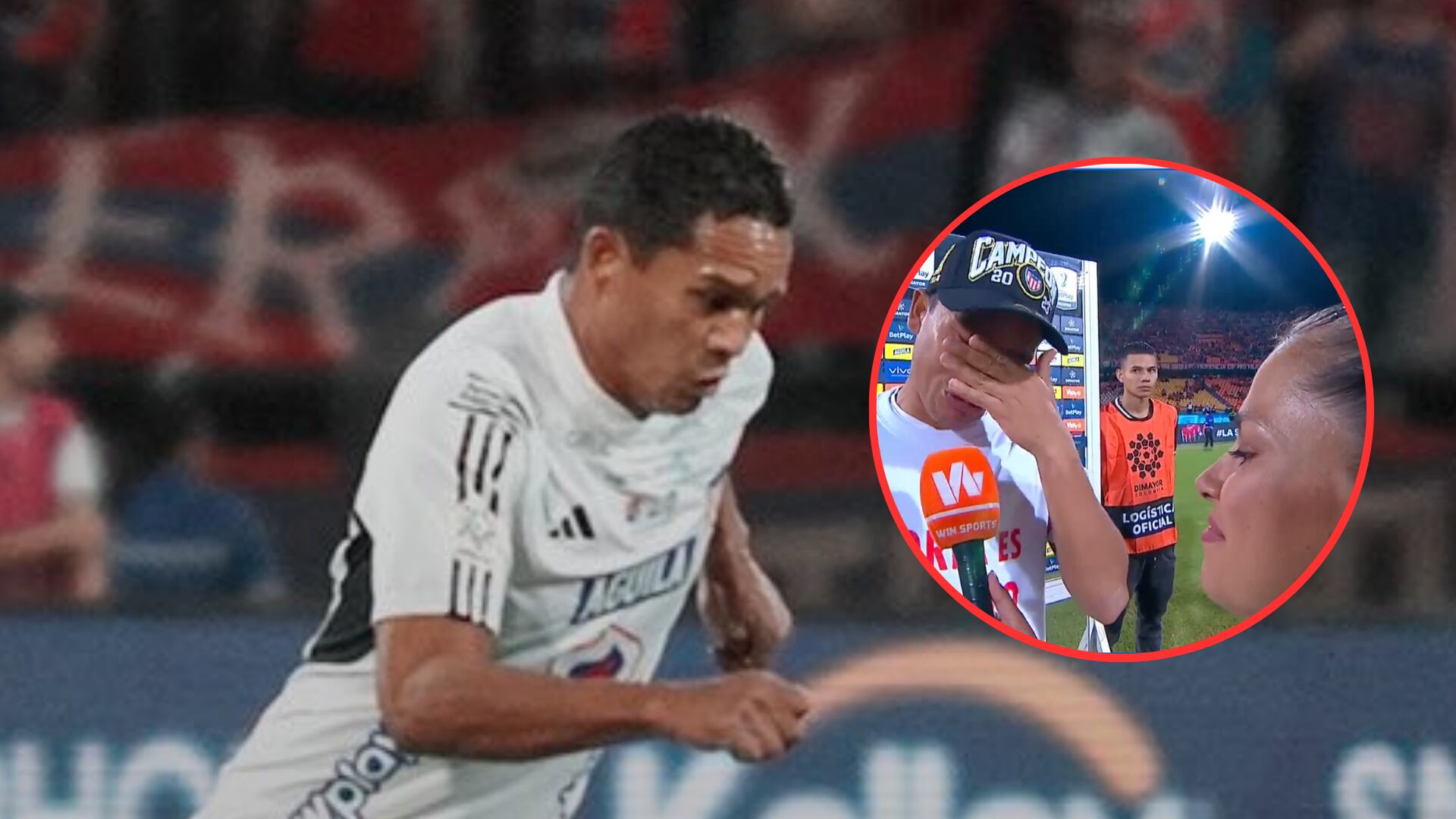 Carlos Bacca hizo llorar a Sheyla García tras consagrarse campeón con el Junior