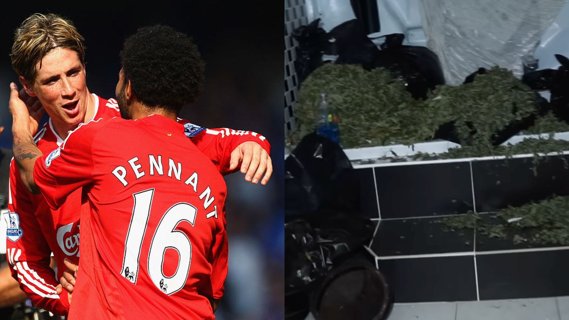 Cultivo industrial de marihuana fue hallado en mansión de exjugador del Liverpool.