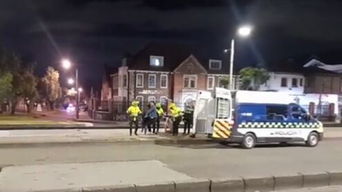 Fuga masiva de presos estación de Teusaquillo en Bogotá.