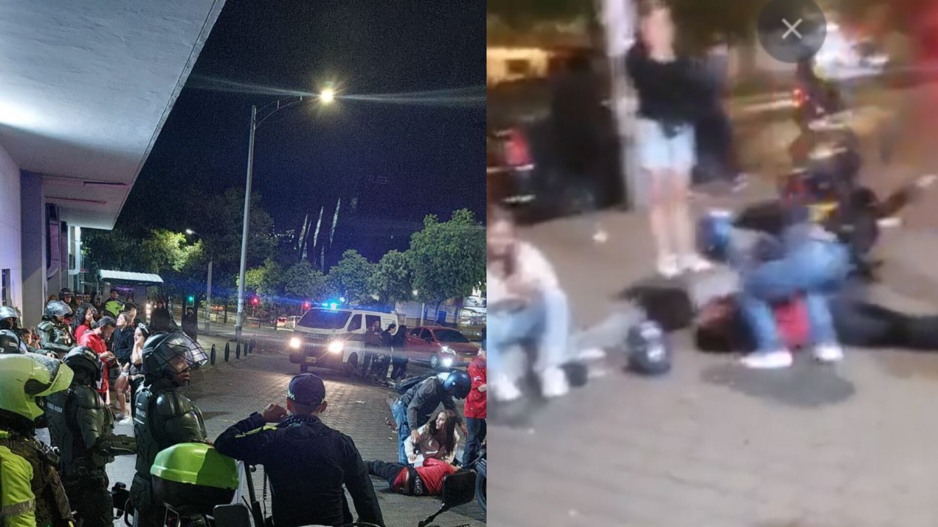 Dos muertos dejó una riña entre hinchas en Medellín.