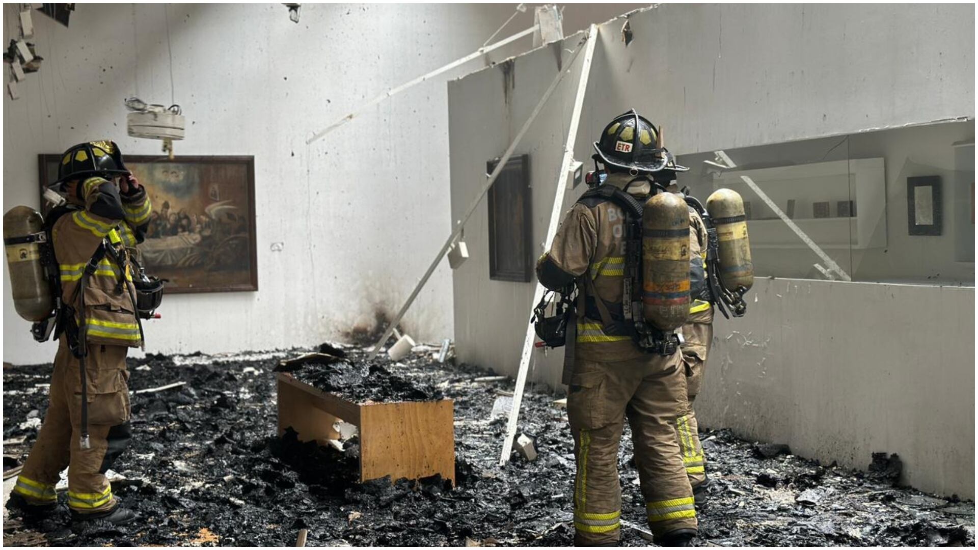 Bomberos atienden incendio en Casa de la Moneda (Bomberos Bogotá)
