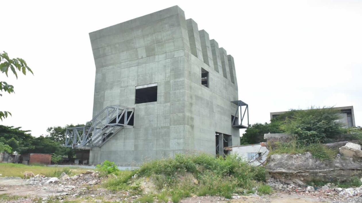 Obras inconclusas del Museo de Arte Moderno de Barranquilla.