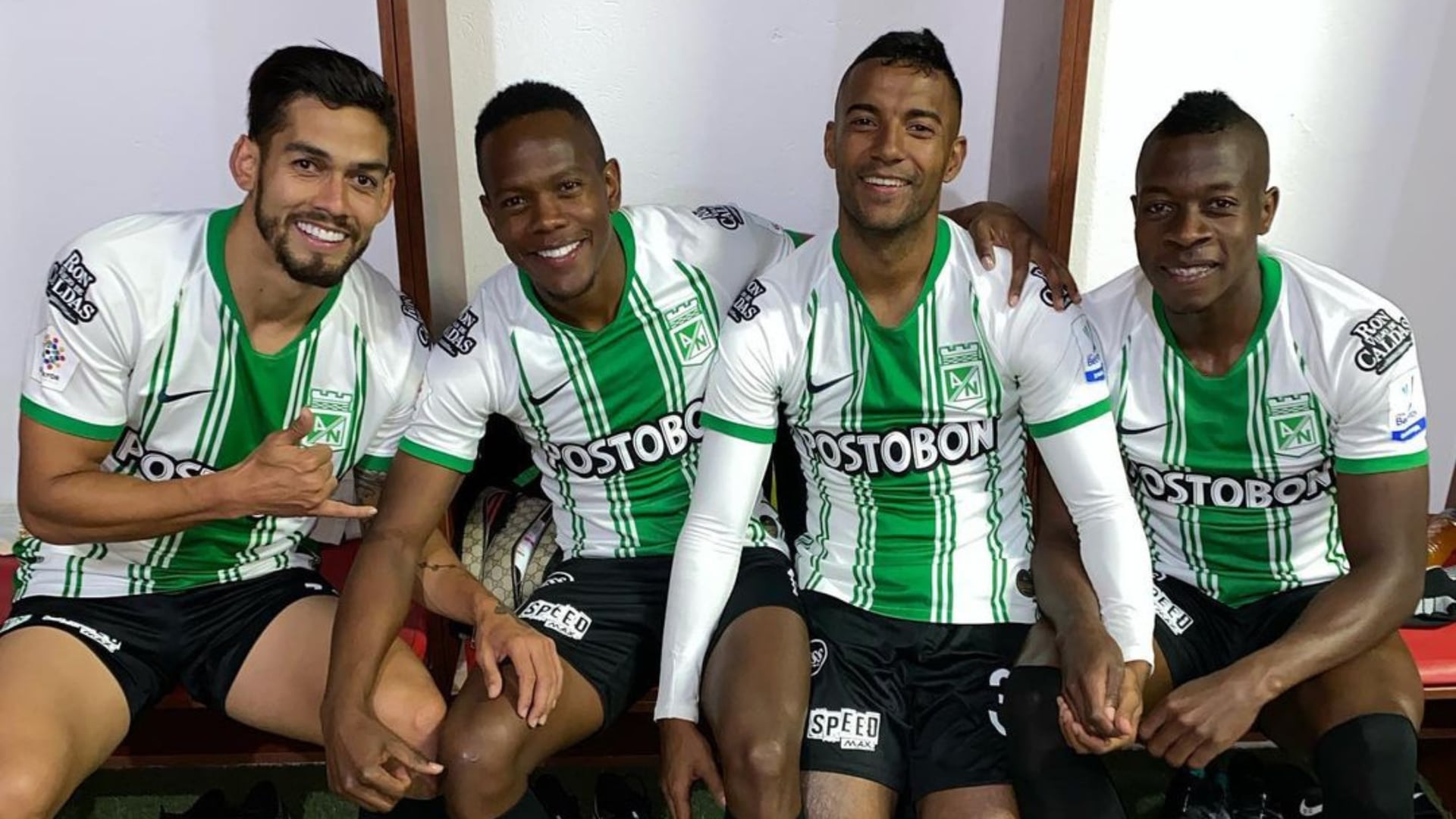 Andrés Felipe Andrade, Yerson Candelo, Helibelton Palacios y Camilo Mafla