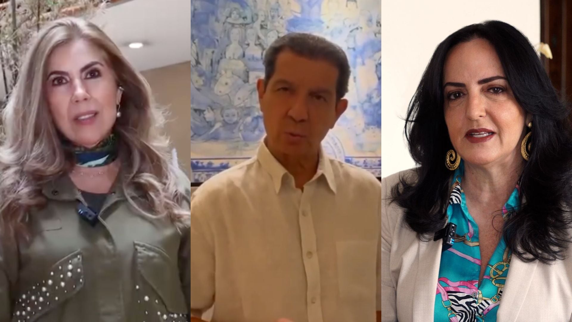 Nubia Stella Martínez, José Félix Lafaurie y María Fernanda Cabal