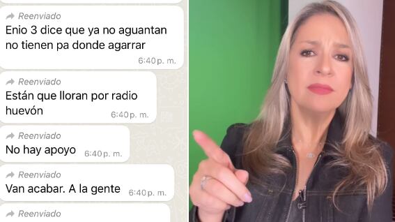 Vicky Dávila publica mensajes de militares desesperados