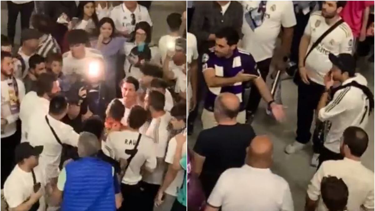 Edu Aguirre pateó por la espalda a hincha de Real Madrid que terminó sangrando