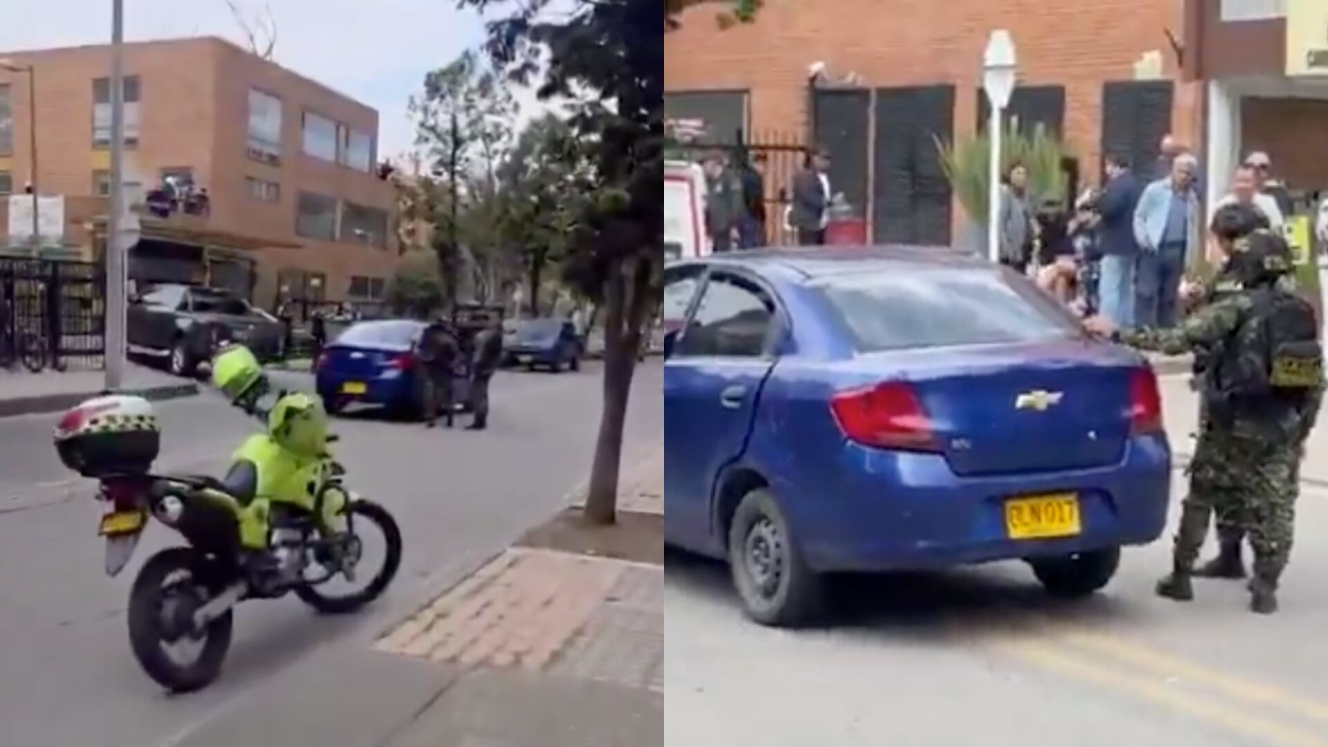 Una balacera ocurrió en el norte de Bogotá en medio de la captura de un exmilitar.
