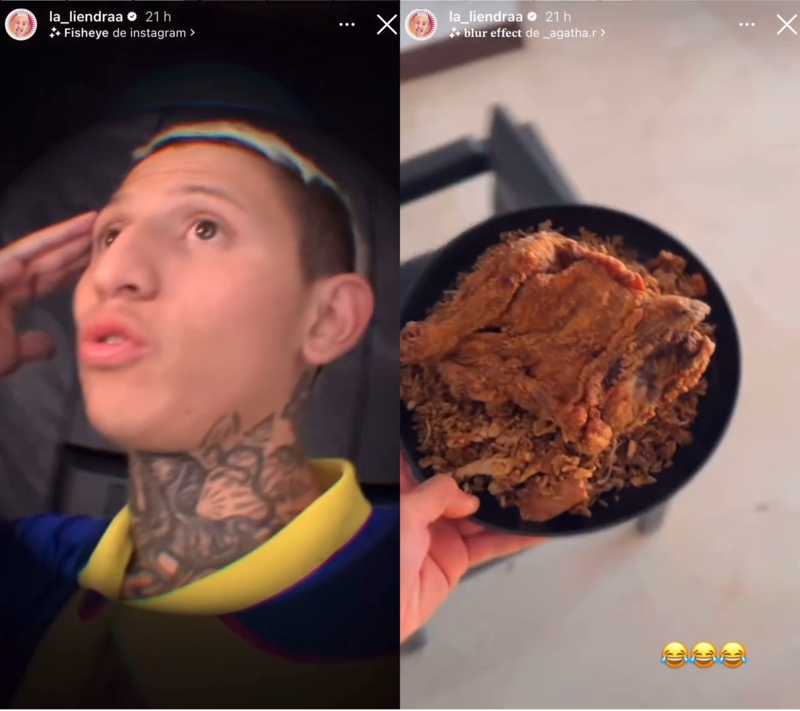 La Liendra ha estado comprando comida callejera debido a que no cuenta con una empleada doméstica durante los últimos días