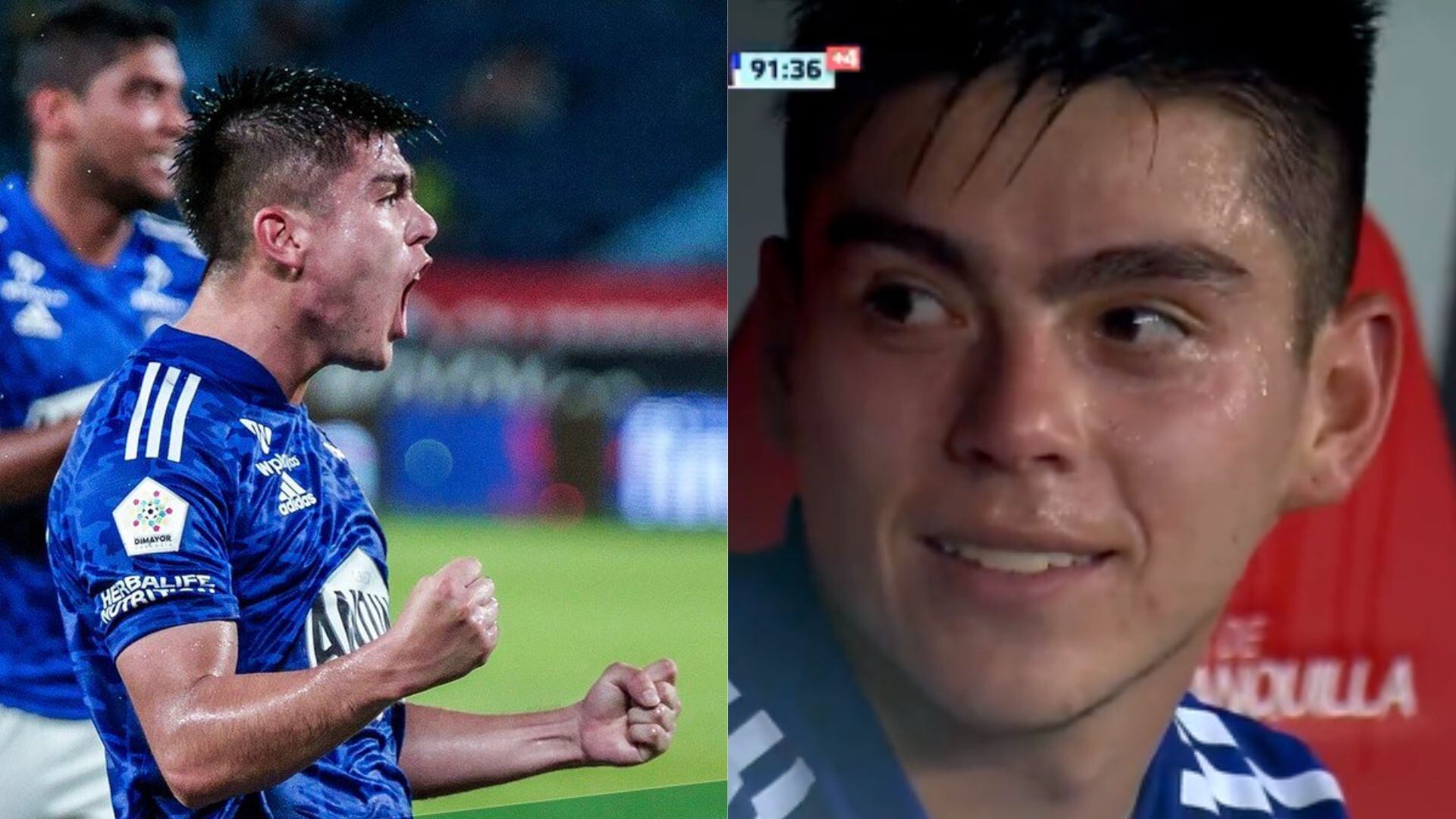 Daniel Ruiz se dejó llevar por un 'contagioso' cántico en contra del Junior.