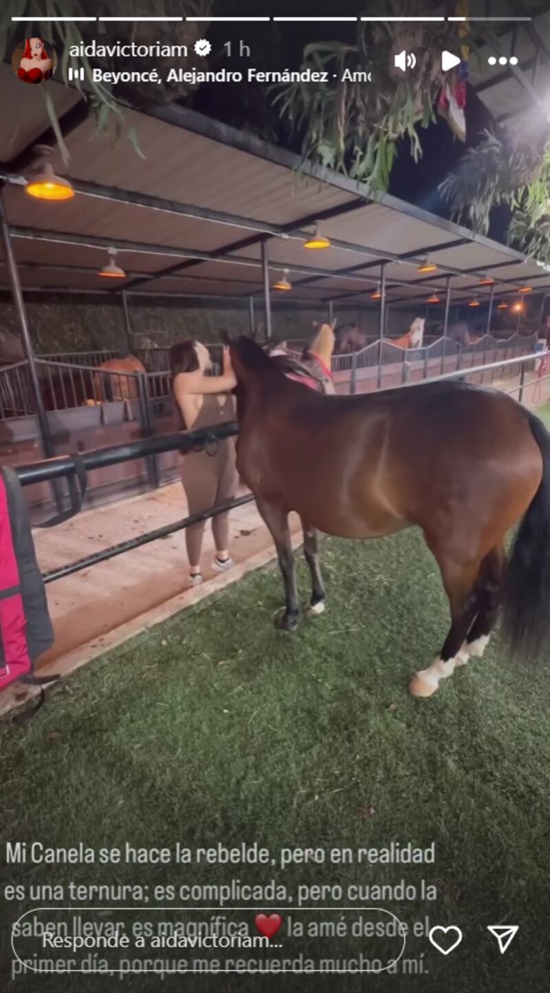 Aida Victoria Merlano reveló el nombre que le puso a su caballo