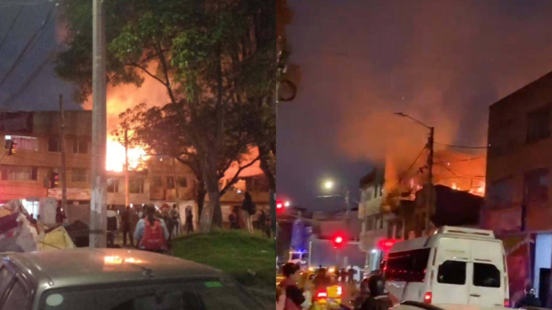 Incendio consume vivienda en el barrio Las Ferias.
