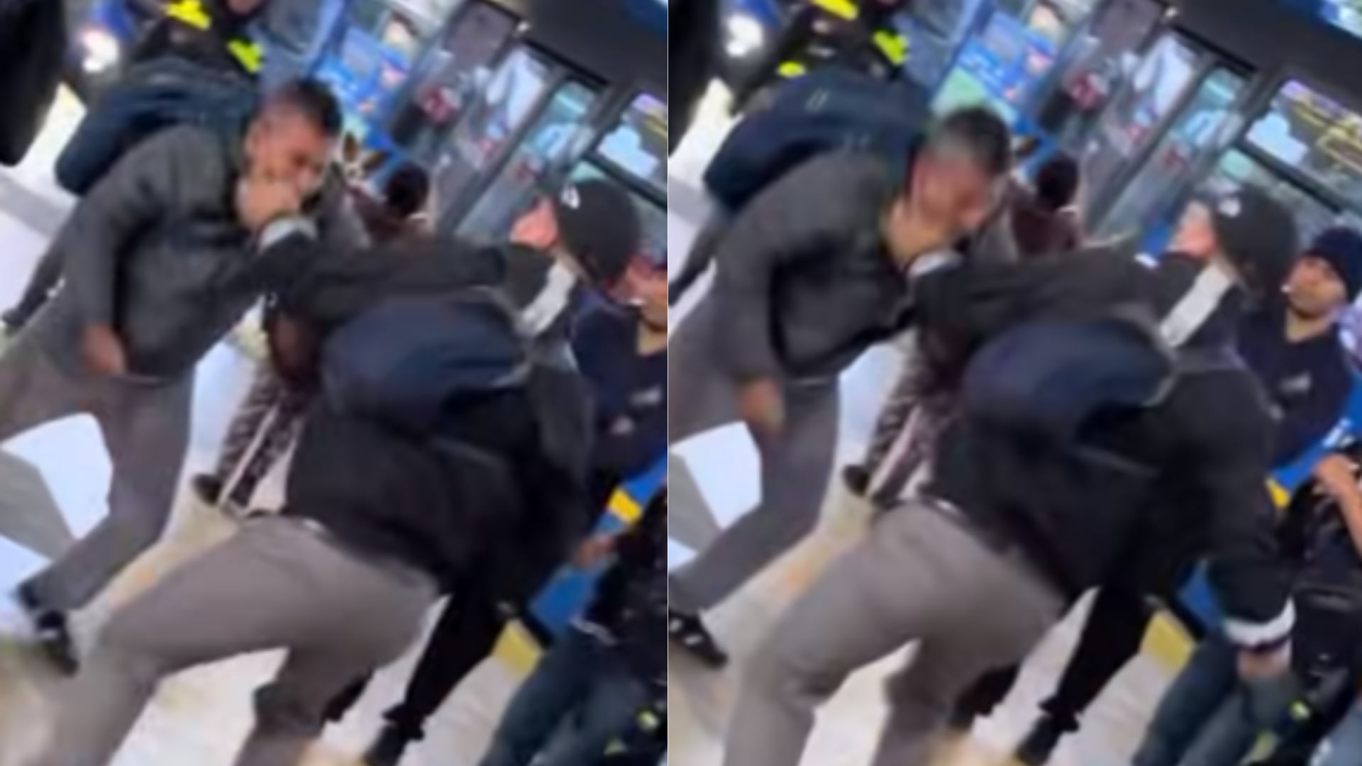 TransMilenio: conductor y usuario se pelearon a puño limpio